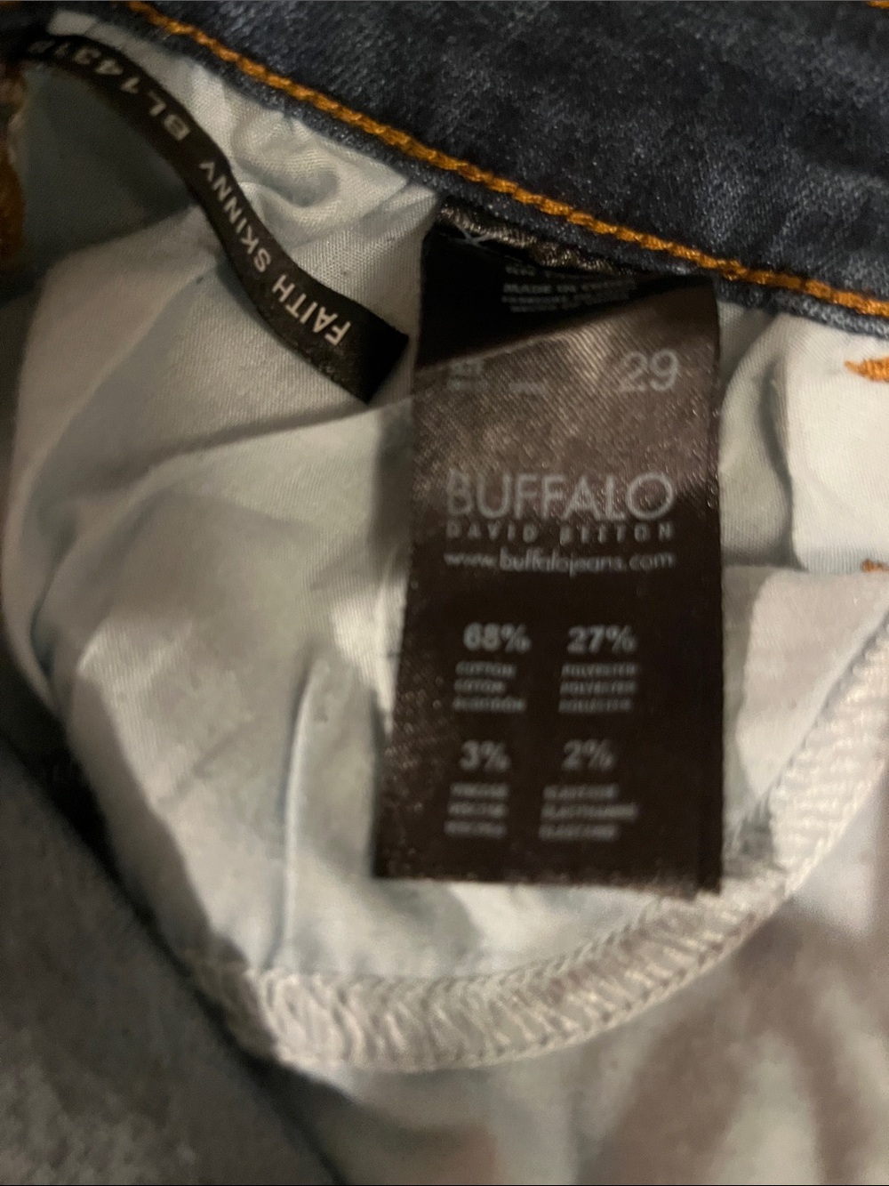 Buffalo David Bitton Navy Floral Print Skinny Jeans - Picture 4 of 4